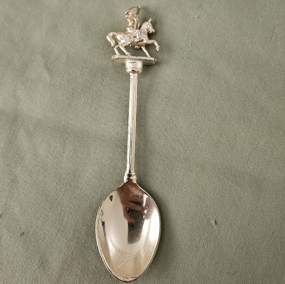 Vintage‎ W.A.P.W Great Britain Horse And Knight Silver Plated Collectible Spoon